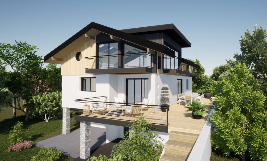 architecte à sevrier pour une surélévation de maison par cezembre architecture