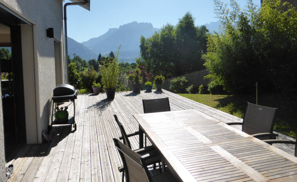 avant projet d'une terrasse avec piscine à Sevrier