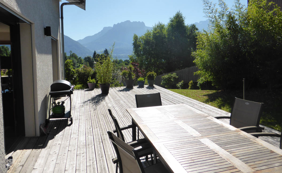 avant projet d'une terrasse avec piscine à Sevrier