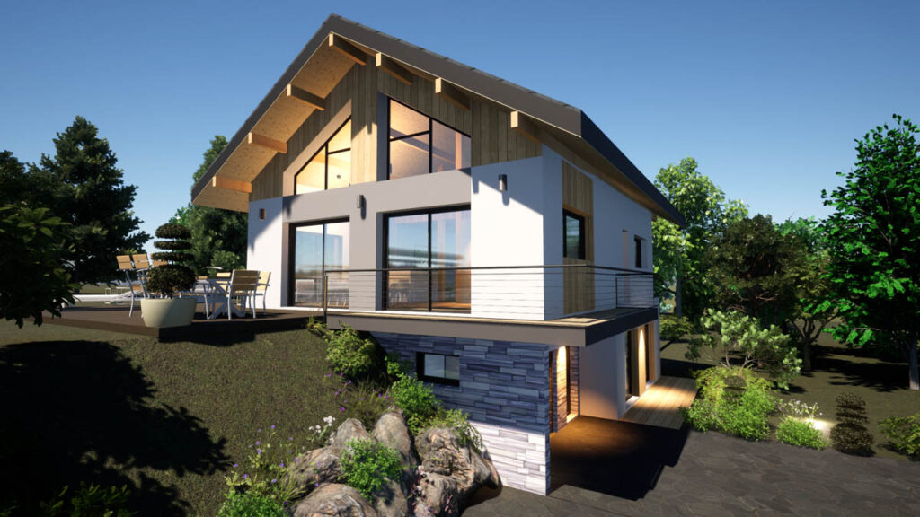 l'assurance d'un architecte DPLG pour la construction neuve, villa dessinée par Anne Cécile Azzolin