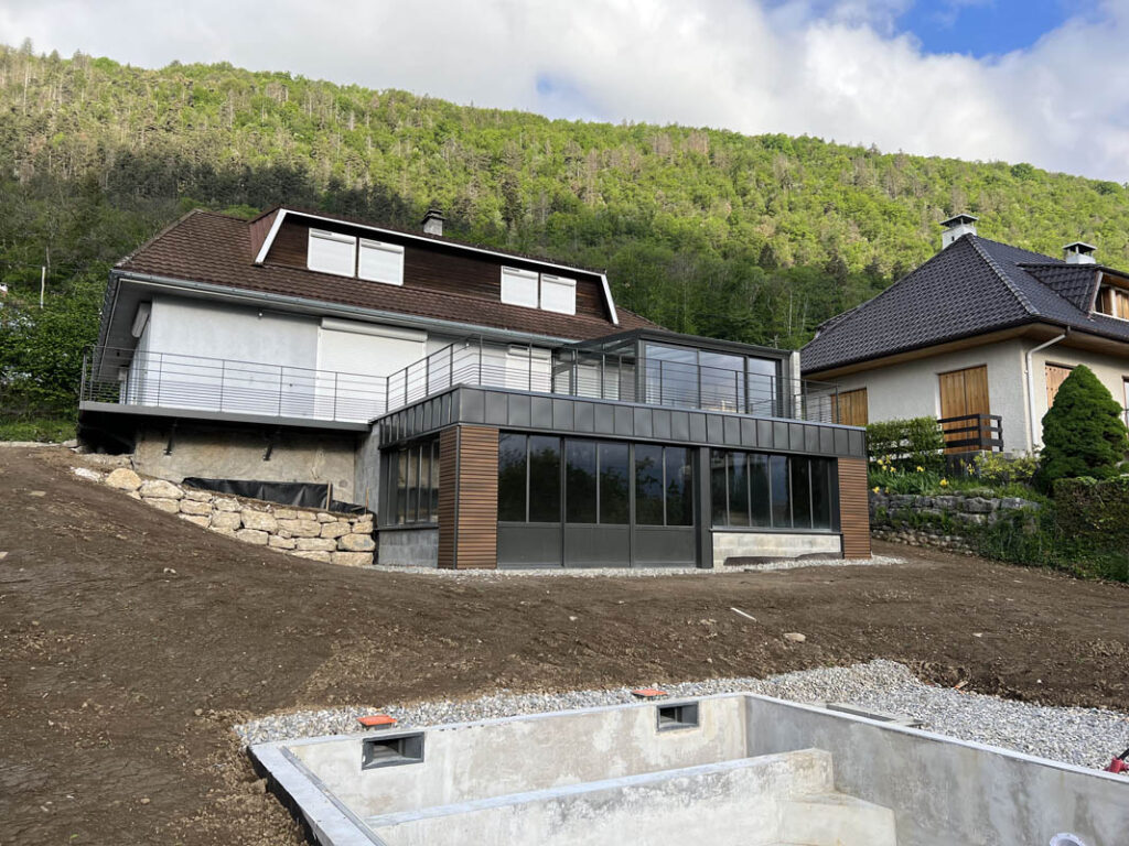 extension annecy et piscine dessiné par cezembre architecture, Anne Cécile Azzolin