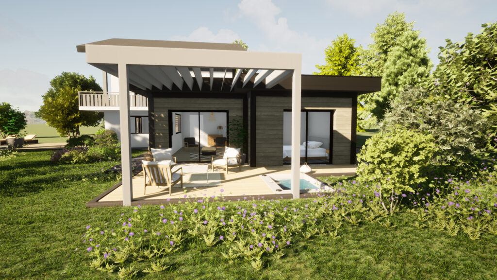 extension d'une maison à Menthon-saint-Bernard par l'architecte Anne Cécile Azzolin