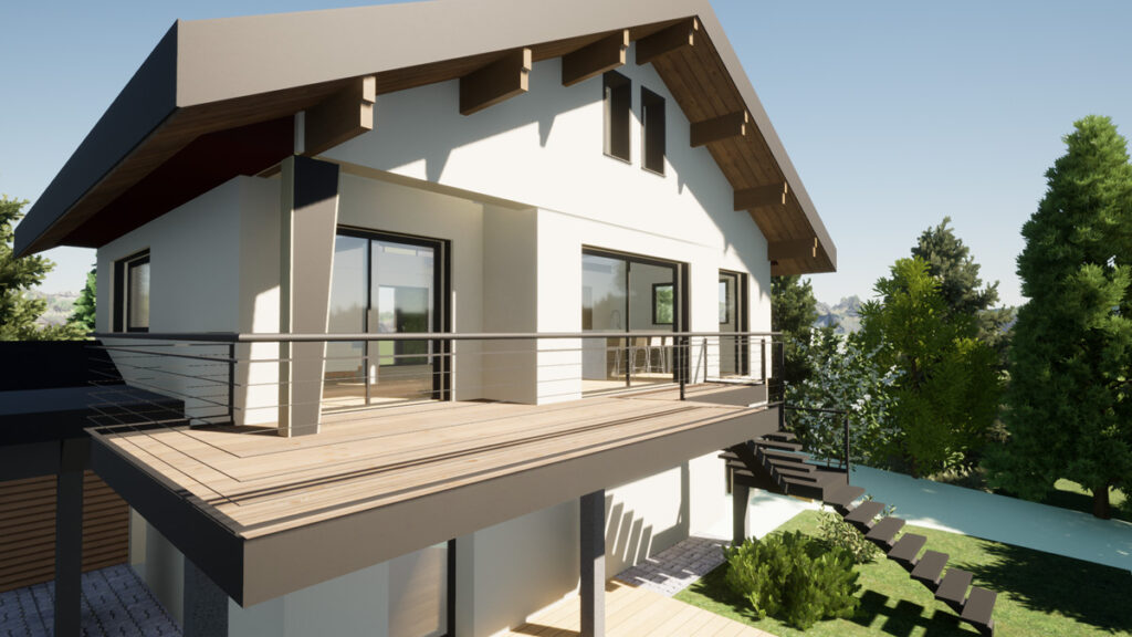 architecte pour rénovation de maison, secteur annecy, cabinet Cezembre architecture